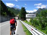 Aosta, Italija 1dan: Prihod v Arvier