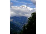 Aosta, Italija 1dan: ...kjer se odpre lep pogled na Mont Blanc
