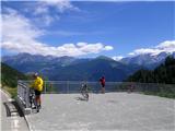 Aosta, Italija 1dan: Razgledna točka na Meodu, takšnih je ob poti veliko