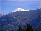Aosta, Italija 2dan: Izza hribov se prikaže tudi Mont Blanc