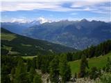 Aosta, Italija 2dan: Razgled proti Mont Blancu in gorovju okoli