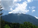 Ojstrc (Hochobir 2139m ) Avstrija Obir so začeli malo prekrivat oblaki