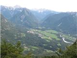 Veliki Babanjski skedenj pogled na Bovško kotlino