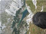 Pogled na Škrčko jezero iz vrha