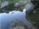Planina pri jezeru,7 jezera,pl.Ovčarija,pl.Viševnik,Pršivec dvojno jezero no sedaj je kar enojno,voda sega kar čez stezo