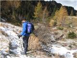 G. Kinigat - Monte Cavallino 2689 m jesen in zima si podajata roko