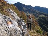Creta di Timau in Cima Avostanis obledele markacije na stari mulatieri naju vodijo v sončna južna pobočja