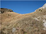 Creta di Timau in Cima Avostanis na vrhu tega sedla se odpre veličasten pogeld na zahod