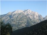 Planina Za Skalo in Kaluder na drugi strani Soče se kaže Bavški Grintavec v bolj pohlevni a vroči podobi