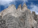 Monfalcon di Forni (2453 m) zdaj pa sploh ne veva kateri je pravi vrh