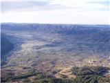 Kovk (961m) Pogled proti Vipavski dolini.