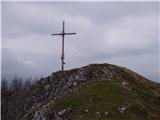 Križ na vrhu Kobesnocka.
