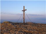 Planina Svinja / Saualpe (2079m) Križ na Veliki Svinji / Ladinger Spitze.