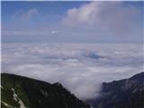 Pogled na megleno Avstrijo.