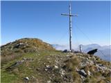 Setiče/Freiberg 1922m Križ na vrhu.