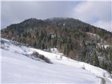 Miklavška gora (955m) Pogled na Miklavško goro.