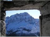 Poldašnja špica - Jof di Miezegnot severna stena Montaža