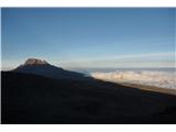 Kilimanjaro, 5895 m V kampu Barafu, 4600 m, se gre spat okoli šestih zvečer.
