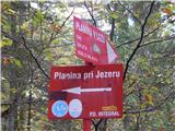 Planina Blato - The lake Rjavo jezero