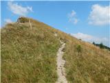 Bohinjsko sedlo - Slatnik (southeastern peak)