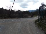 Šobčev bajer - Castle Lipniški grad (Pusti grad above Lipnica)