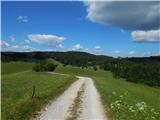 Ledinsko Razpotje - Gradišče (above Spodnja Idrija)