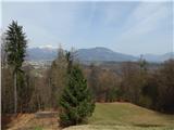 Šobčev bajer - Castle Lipniški grad (Pusti grad above Lipnica)