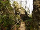 Kamna Gorica - Castle Lipniški grad (Pusti grad above Lipnica)