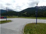 border crossing Rateče - The lake Zgornje Mangartsko jezero