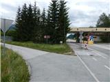 border crossing Rateče - The lake Zgornje Mangartsko jezero