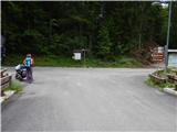 border crossing Rateče - The lake Zgornje Mangartsko jezero