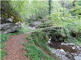 Tolminska korita - Planina na Kalu