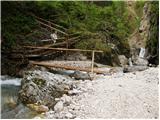 Gozd Martuljek - The Upper Martuljek waterfall