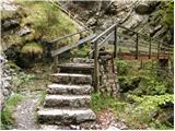 Gozd Martuljek - The Lower Martuljek waterfall