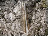 The Upper Martuljek waterfall