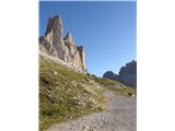 Rifugio Auronzo - Croda Fiscalina di Mezzo / Oberbachernspitze