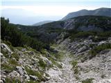 Planina Ravne - Jamarski bivak na Dleskovški planoti