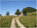 Planina Kuhinja - Gomiščkovo zavetišče na Krnu