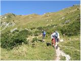 Planina Kuhinja - Gomiščkovo zavetišče na Krnu