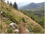 Planina Kuninja - Srednji vrh (above lake Jezero v Lužnici)