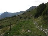 Planina Kuninja - Srednji vrh (nad jezerom v Lužnici)