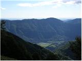 Planina Polog - Srednji vrh (above lake Jezero v Lužnici)