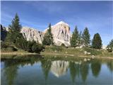 Col Dei Bos in Tofana di Rozes z jezera Limedes