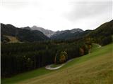 Veliki Rob (1464 m) in Veronjak (1348 m) Razgled s poti