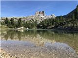 Lago Limedes z Averau-om