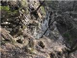 Langusov hrib Lovci so napeli celo nekaj metrov jeklenice