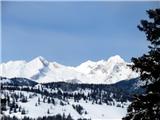 lep pogled na najvišje vrhove v Kamniških Alpah