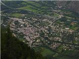 Pogled na Le Bourg d'Oisant s poti nazaj.