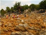 BIH - Medjugorje - Križevac in gora prikazanj Vrh gore prikazanja