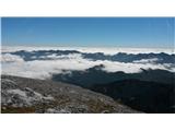 Razgled iz Debelega vrha na Bohinjske gore
